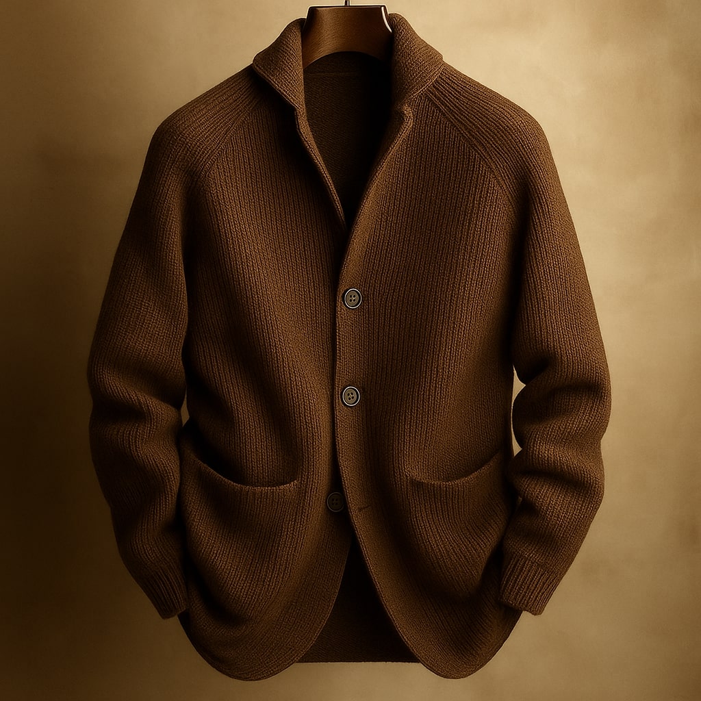SILVORO | STRICKJACKE AUS RIPPWOLLE FÜR HERREN