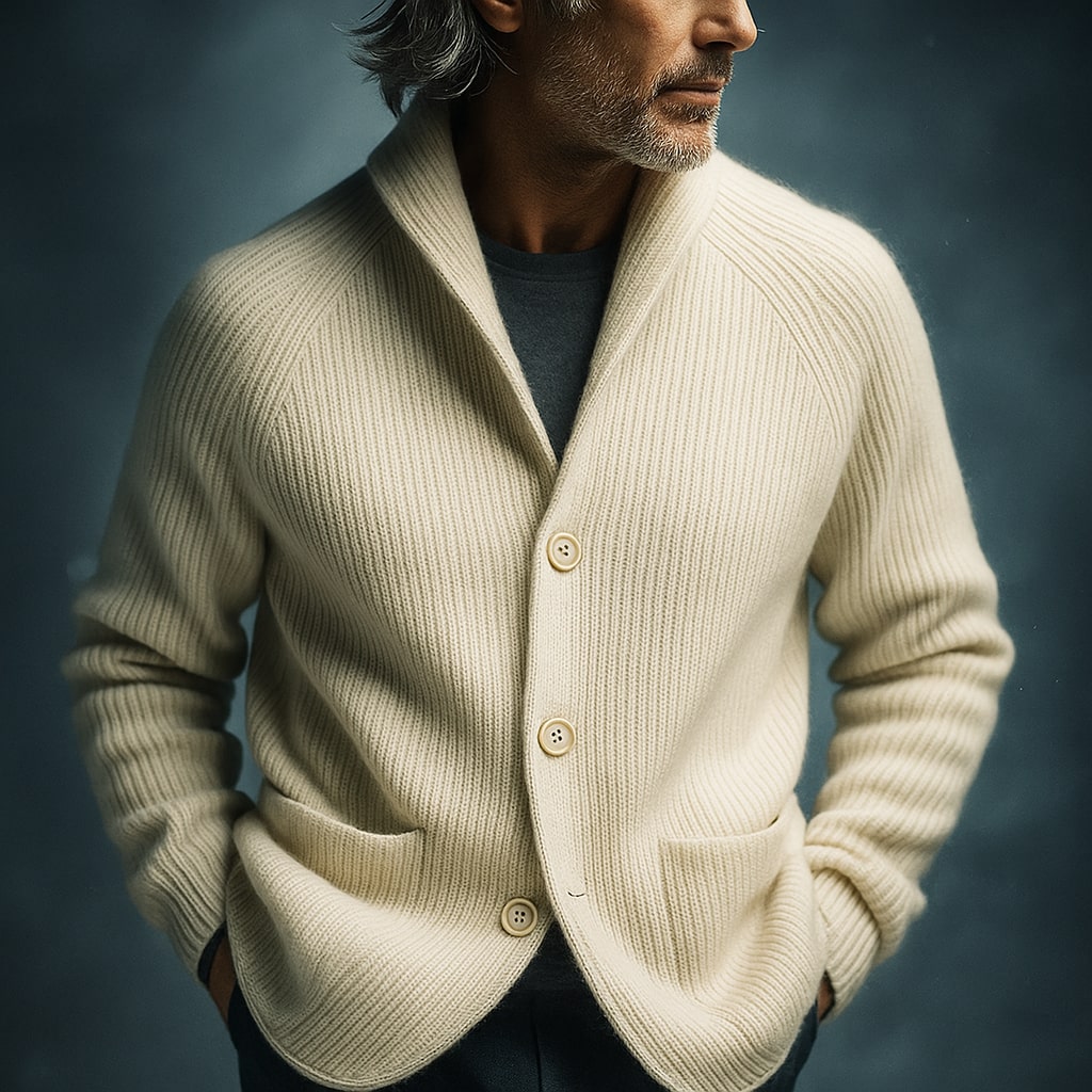 SILVORO | STRICKJACKE AUS RIPPWOLLE FÜR HERREN