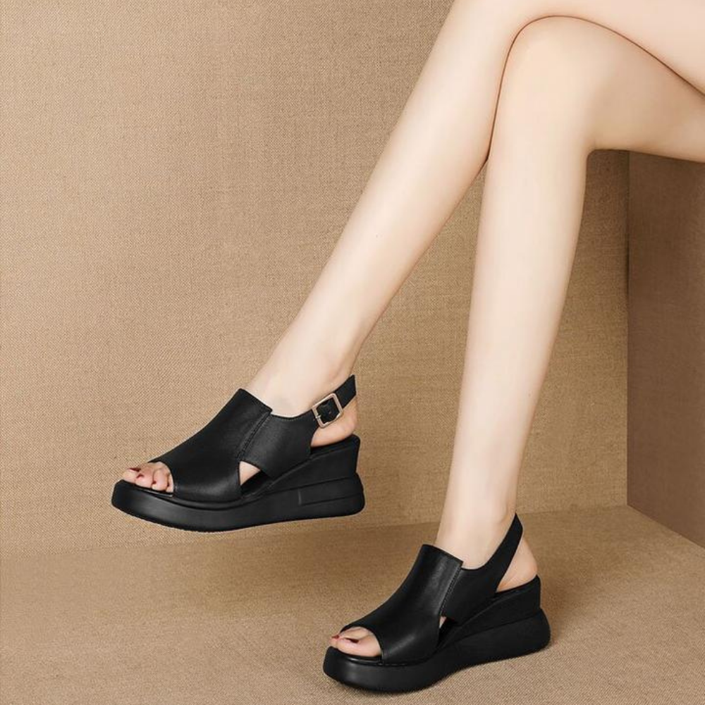 Deloria™ | Orthopädische Wedge Slingback Sandalen