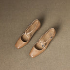 Marvane Leder Kitten Heels