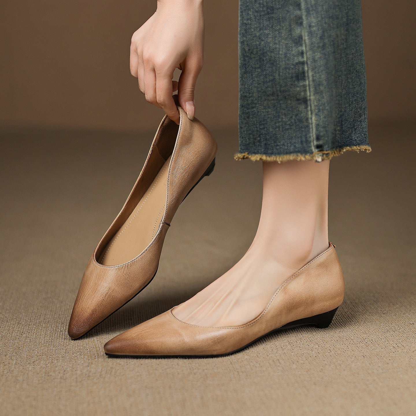 Arla Echtes Leder Ballerinas
