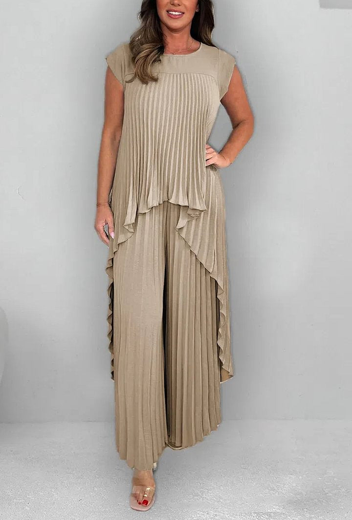 Mexie – Elegantes Plissee-Co-Ord-Set