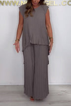 Mexie – Elegantes Plissee-Co-Ord-Set