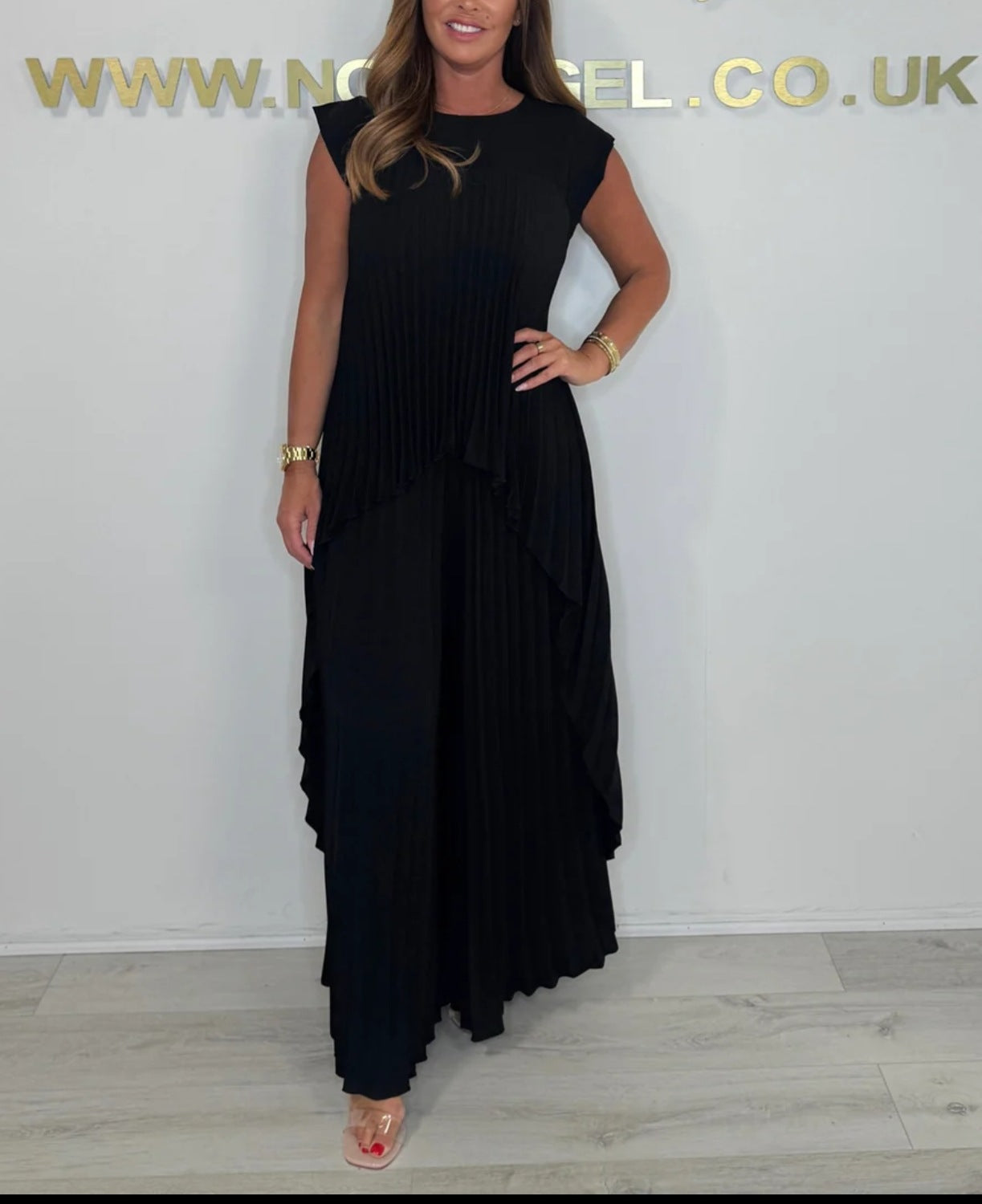 Mexie – Elegantes Plissee-Co-Ord-Set