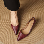 Ceyra Leder Kitten Heels