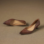 Calenne Leder Kitten Heels