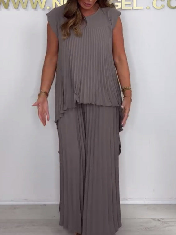 Mexie – Elegantes Plissee-Co-Ord-Set
