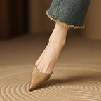 Ceyra Leder Kitten Heels