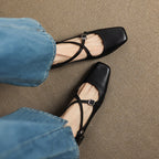 Marvane Leder Kitten Heels
