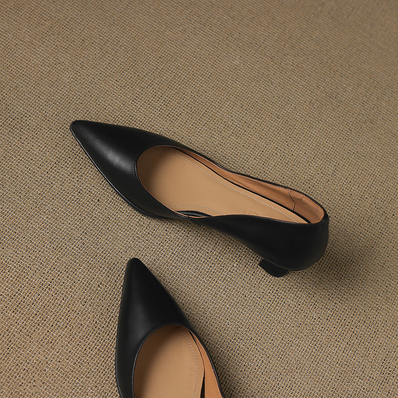 Calenne Leder Kitten Heels