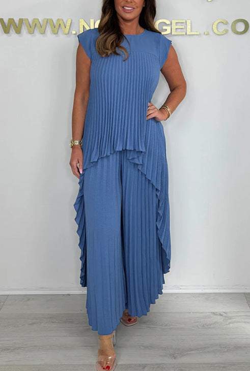 Mexie – Elegantes Plissee-Co-Ord-Set