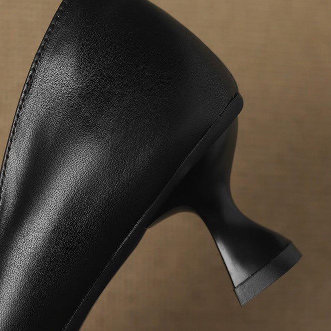 Calenne Leder Kitten Heels