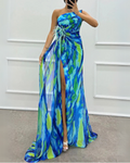 Vibrantes Drapiertes Kleid