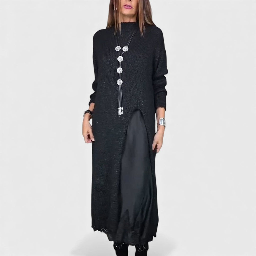 Portia – Elegantes Layered Sweater- und Kleid-Set
