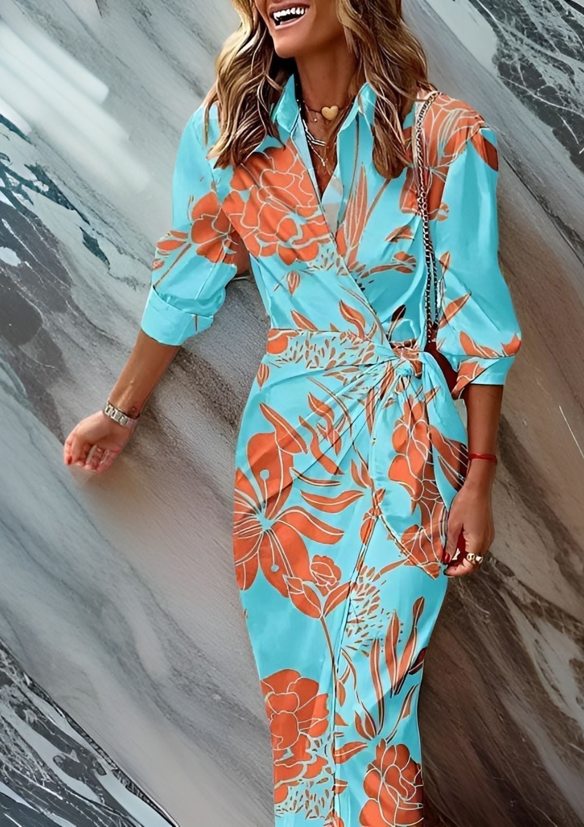 Ollivia | Tailliertes Hemdkleid
