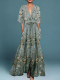 Lauren | Elegantes V-Ausschnitt Kleid