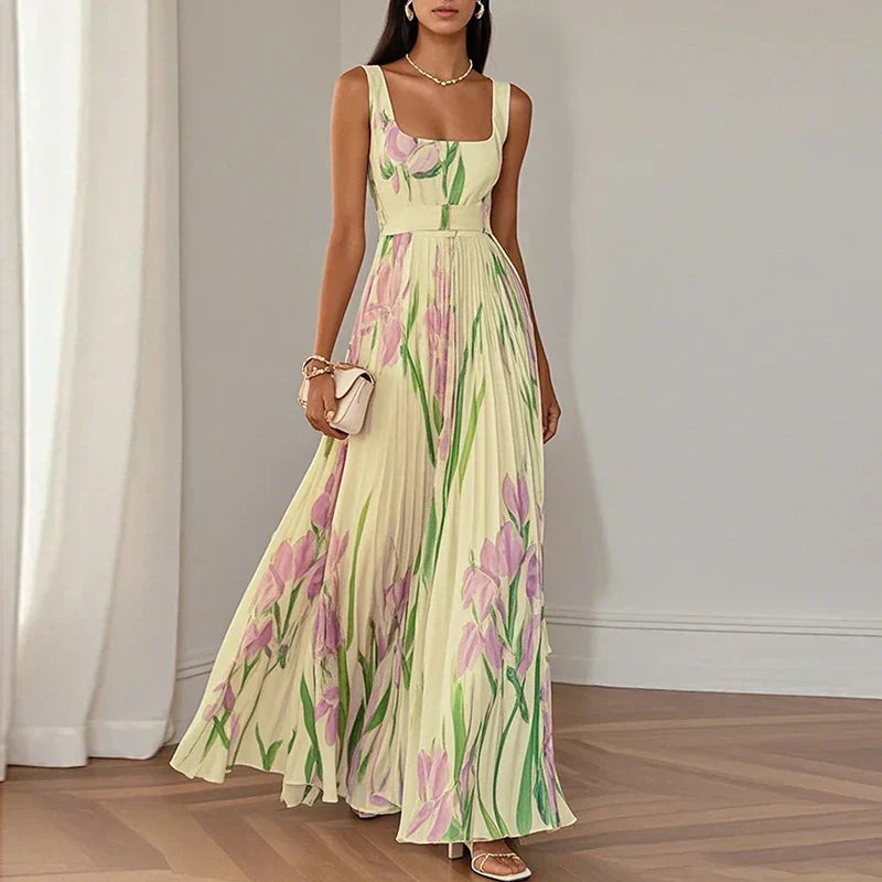 Oriah | Florales A-Linien Maxikleid