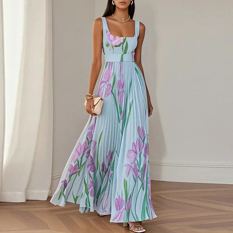Oriah | Florales A-Linien Maxikleid