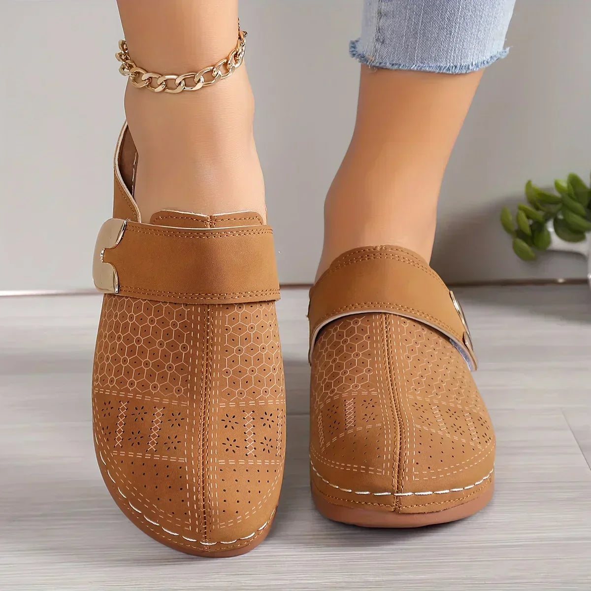 Elva | Schicke Stützende Keil Sandalen