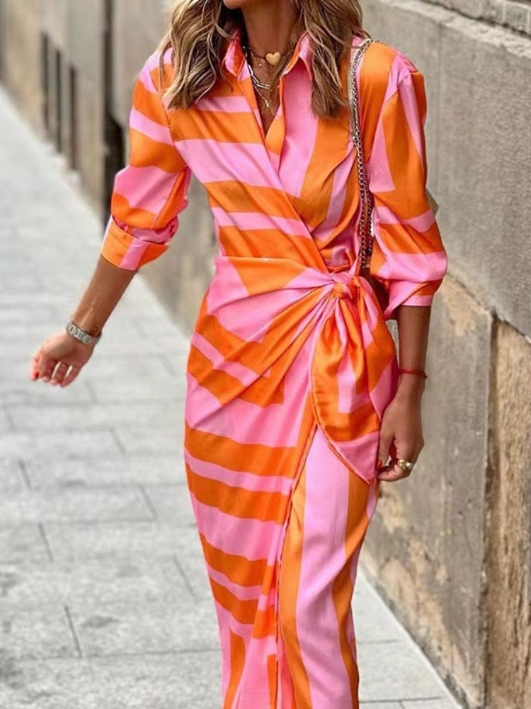 Claris | Gestreiftes Kleid