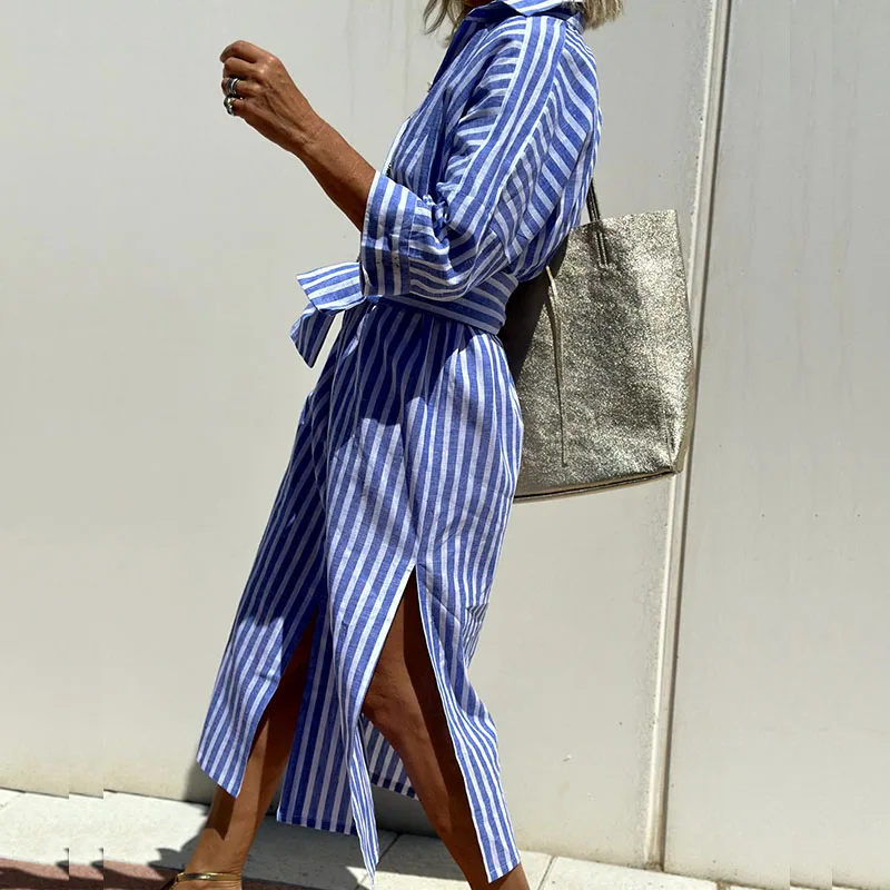 Nicolia | Gestreiftes Kleid