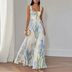 Oriah | Florales A-Linien Maxikleid