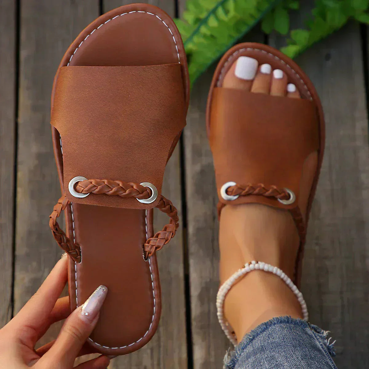 Luna | Geflochtene Boho Sandalen