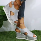 Ines | Entspannte Keil Sandalen