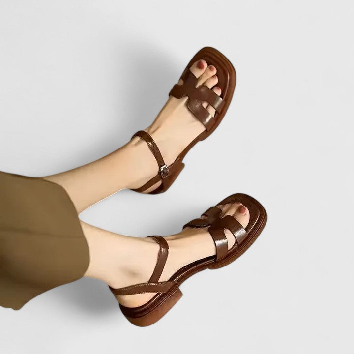 Elena | Elegante Flache Sandalen