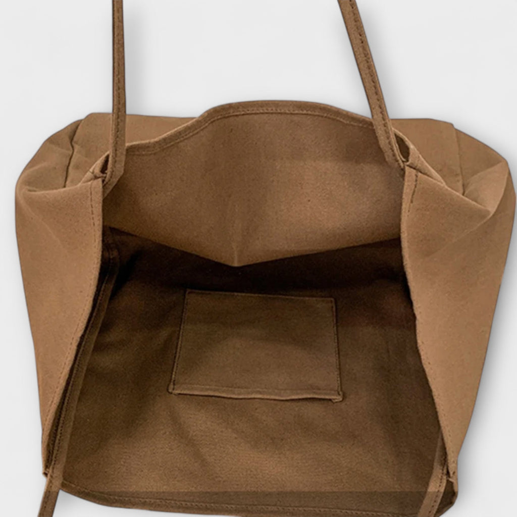 Olivia - Hochwertige Große Canvas-Shopper-Tasche