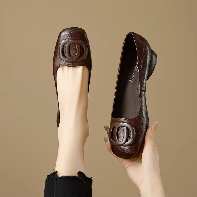 Opium Leder Ballerinas