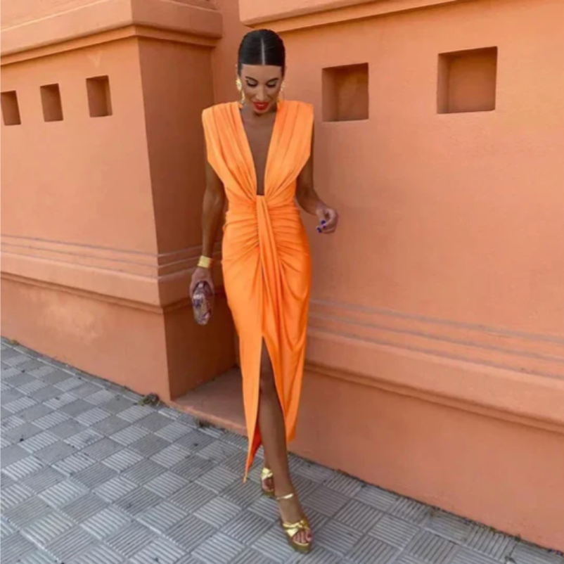Elegantes Plissee-Kleid