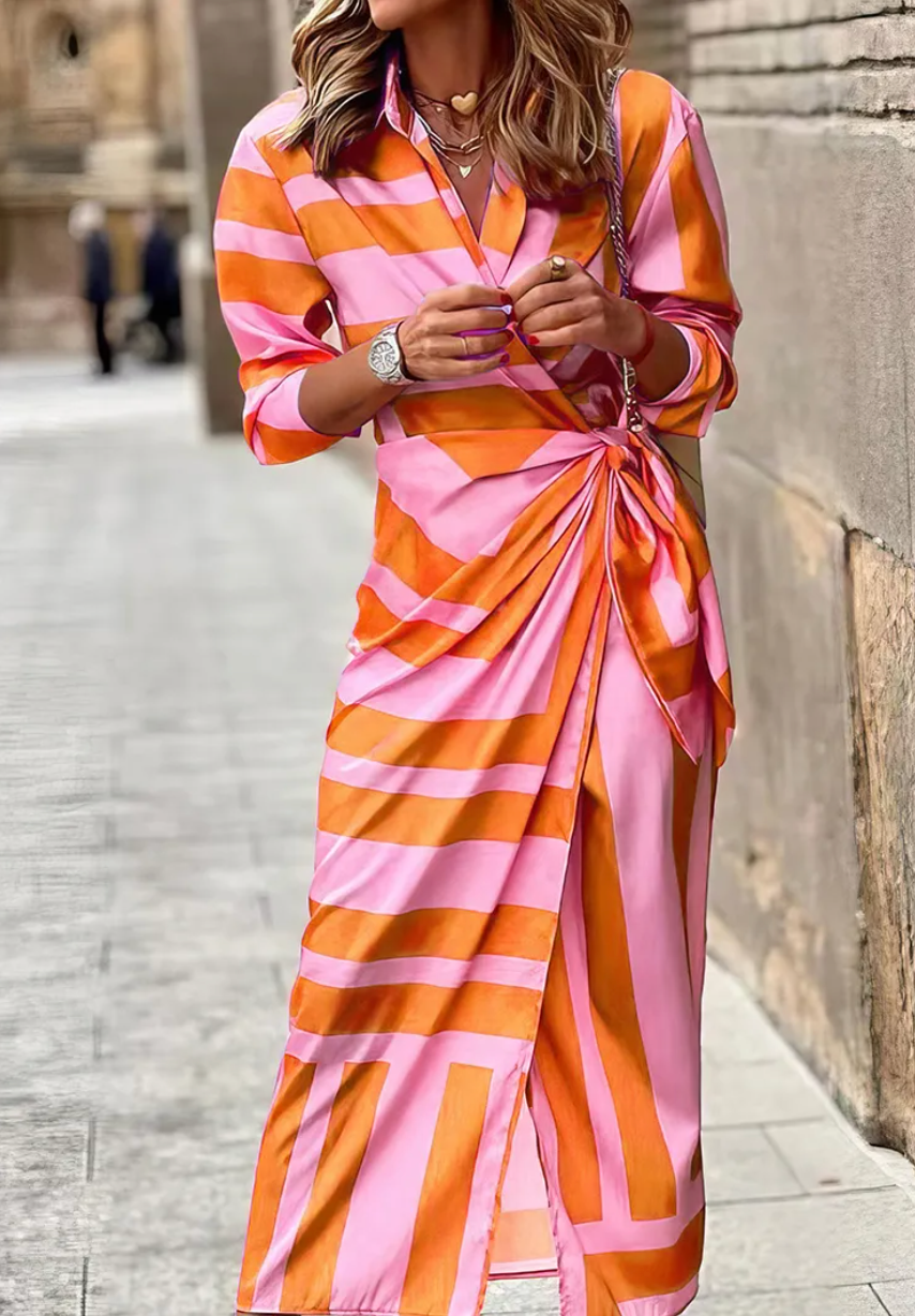 Elvina - Bedrucktes Wickelkleid