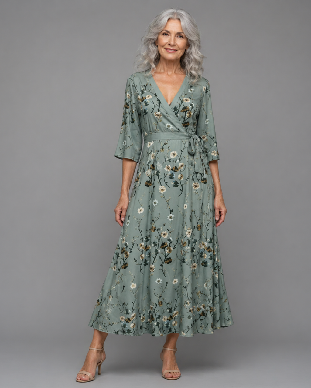 Selora | Halter Bloom Flow Maxi Kleid