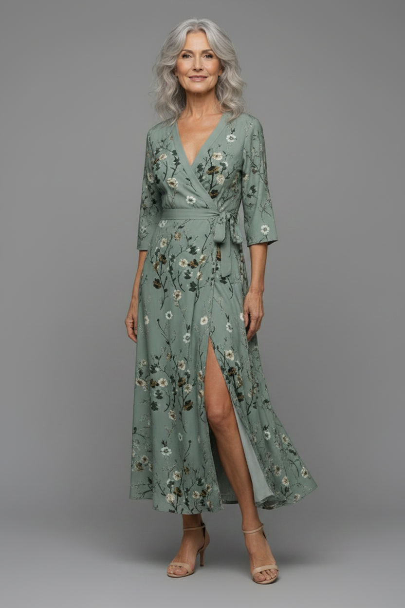 Selora | Halter Bloom Flow Maxi Kleid