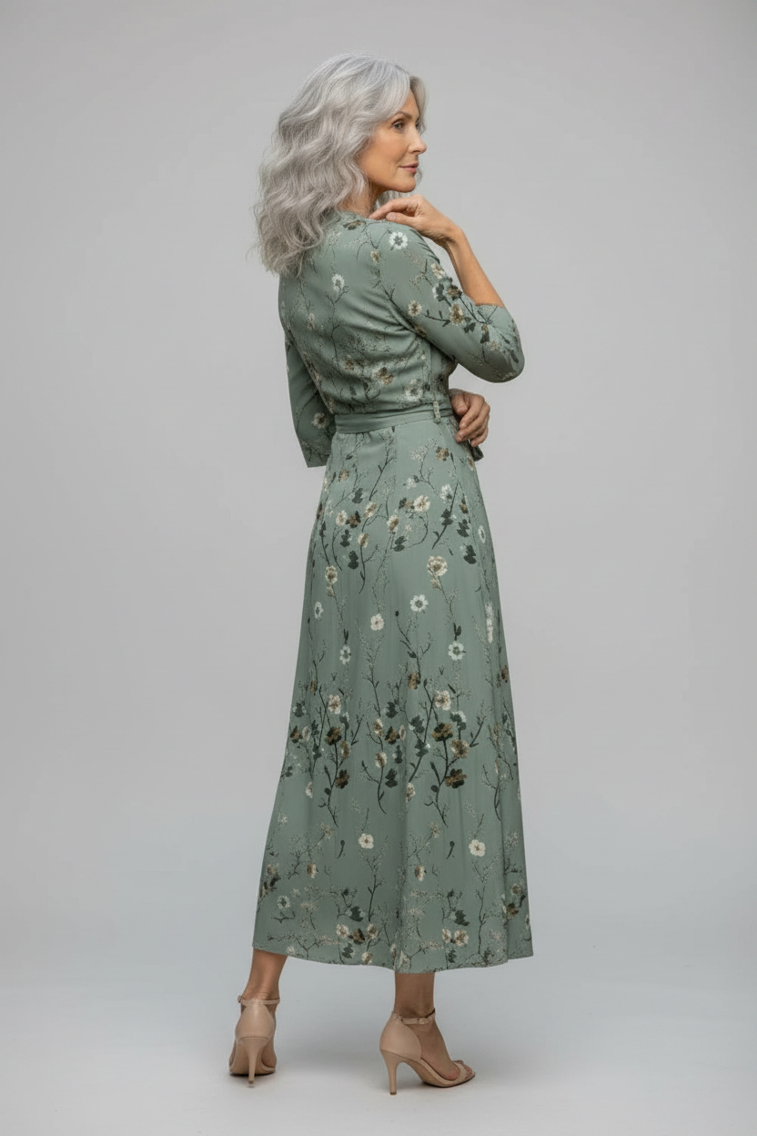 Selora | Halter Bloom Flow Maxi Kleid