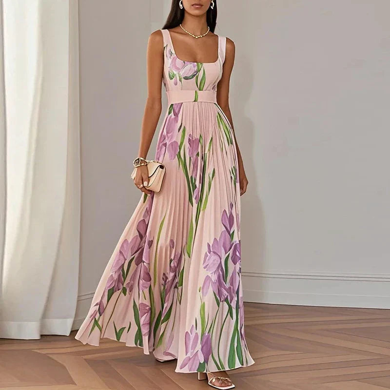 Oriah | Florales A-Linien Maxikleid