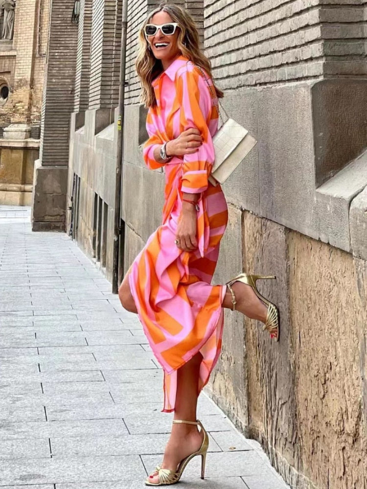 Claris | Gestreiftes Kleid