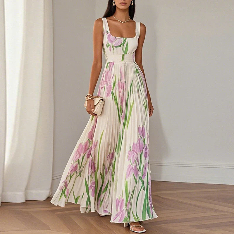 Oriah | Florales A-Linien Maxikleid