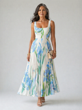 Oriah | Florales A-Linien Maxikleid