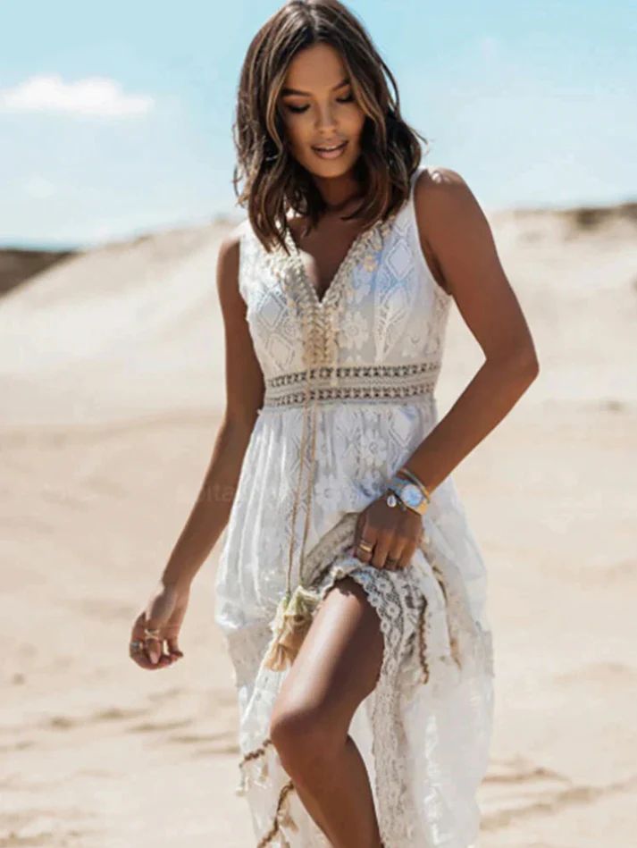 Emyrson | Quasten-Drawstring-Kleid