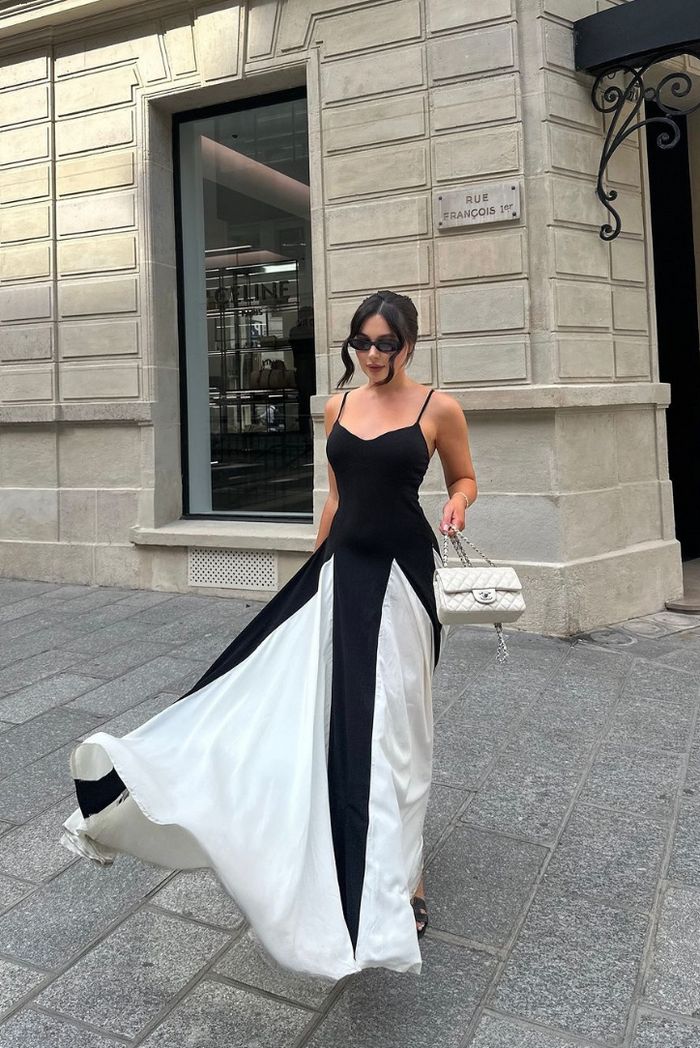 Elianna | Gestreiftes Maxikleid