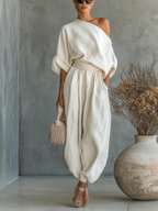 Demelza - Off-Shoulder 2-Teiliges Set