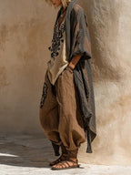 Margaret | Nomadisches Bohemian Kunstdruck Drei-Teile Set Outfit