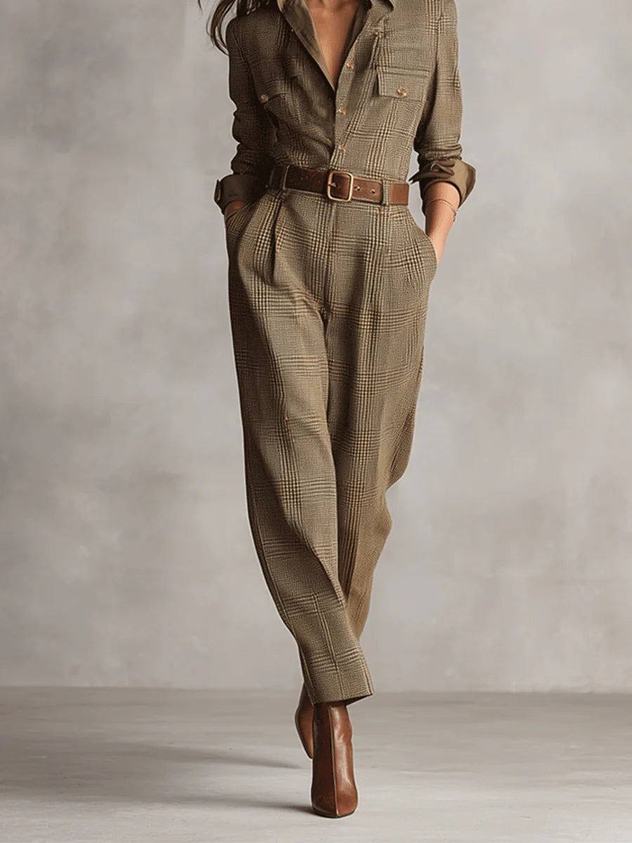 Lucinda – Eleganter Tweed-Overall