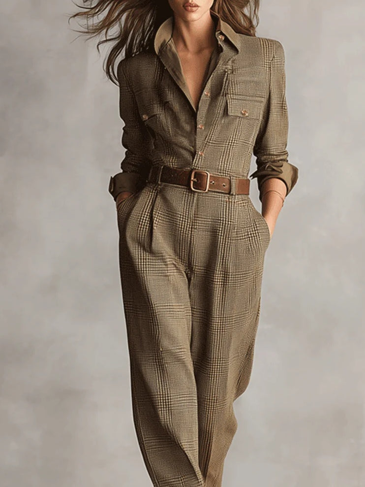 Lucinda – Eleganter Tweed-Overall