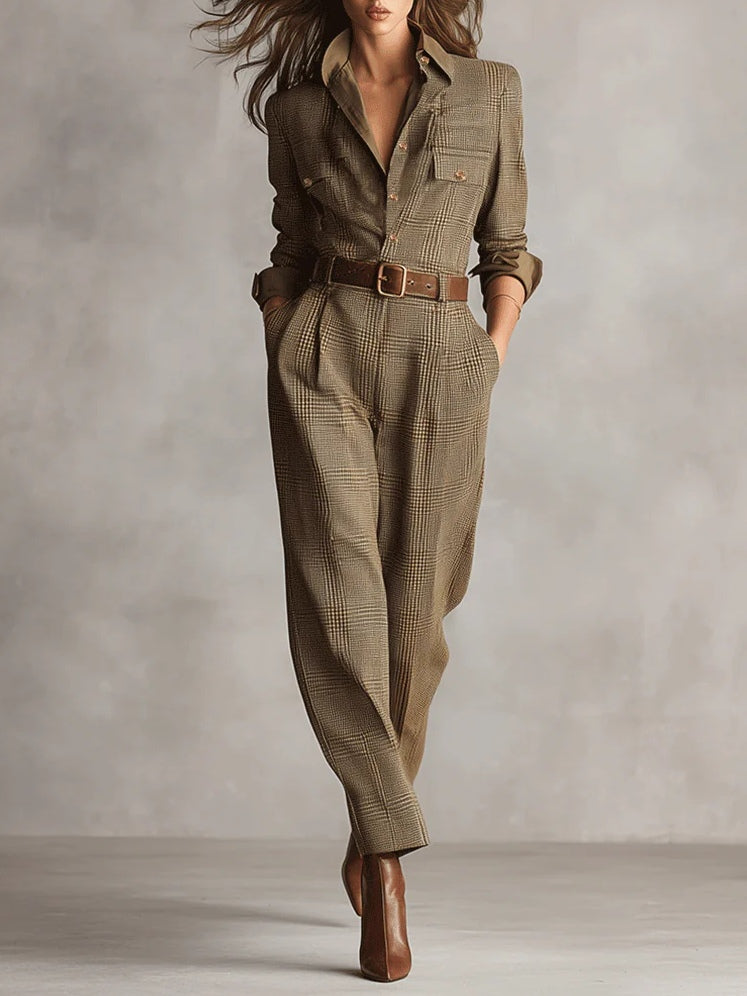 Lucinda – Eleganter Tweed-Overall