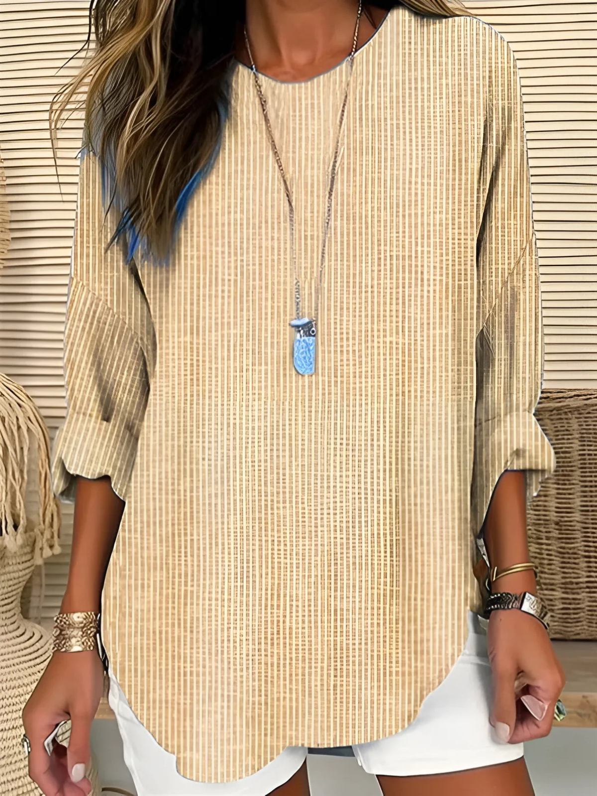 Olivia | Trendige gestreifte Bluse