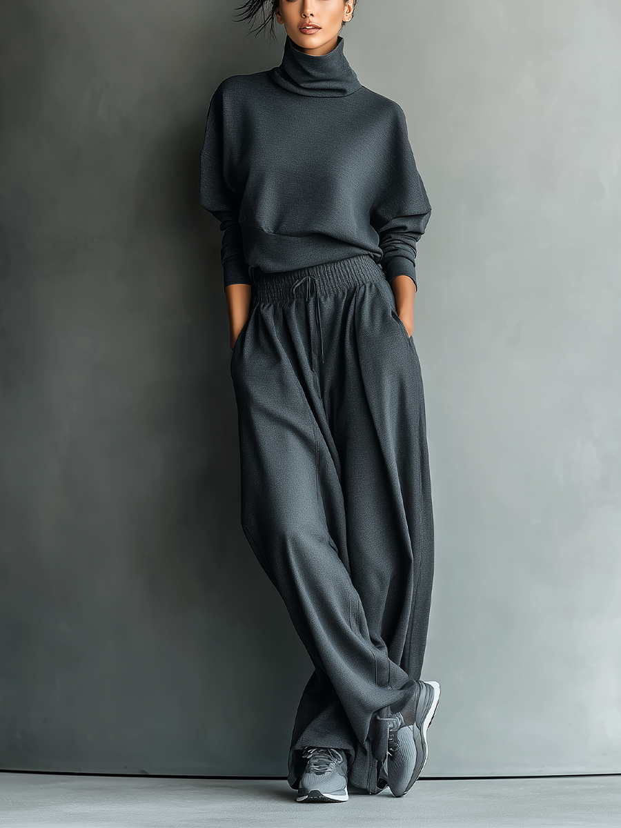 Strick Ensemble Weite Hose