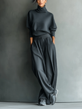 Strick Ensemble Weite Hose